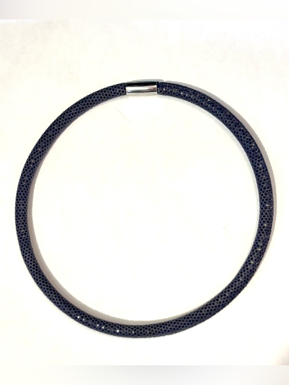 🆕 Brighton Woodstock Double Sparkle bracelet Dark blue leather Fits beads charms - Picture 3 of 8